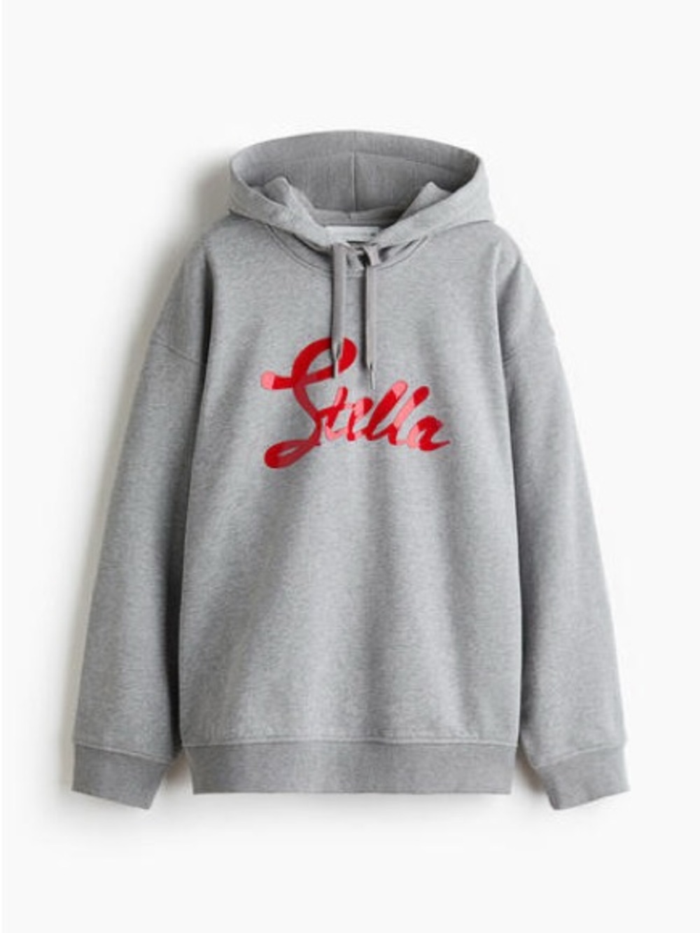 Stella McCartney collaboration with H&M 
Grey Hoodie with Red Logo